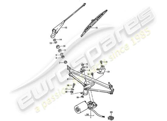 a part diagram from the Porsche 928 parts catalogue