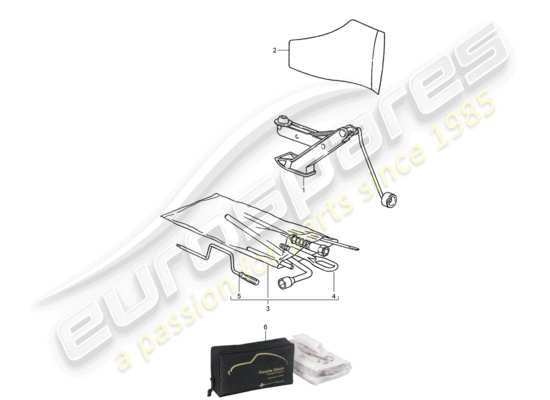 a part diagram from the Porsche 928 (1993) parts catalogue