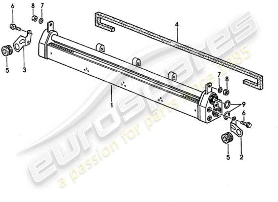 a part diagram from the Porsche 928 parts catalogue