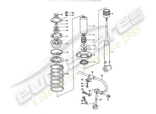 a part diagram from the Porsche 928 (1993) parts catalogue