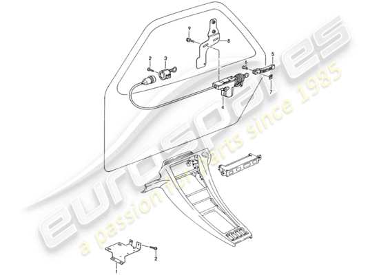 a part diagram from the Porsche 928 (1993) parts catalogue