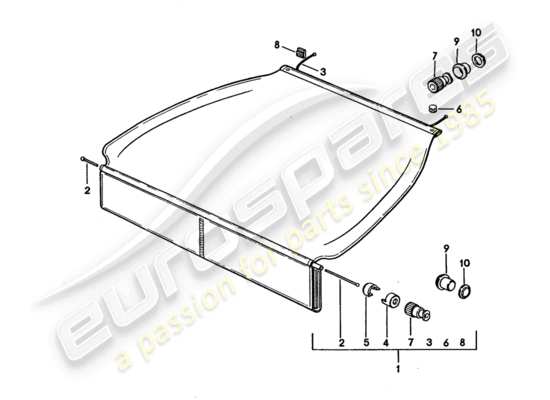 a part diagram from the Porsche 928 parts catalogue