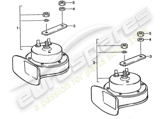 a part diagram from the Porsche 928 parts catalogue