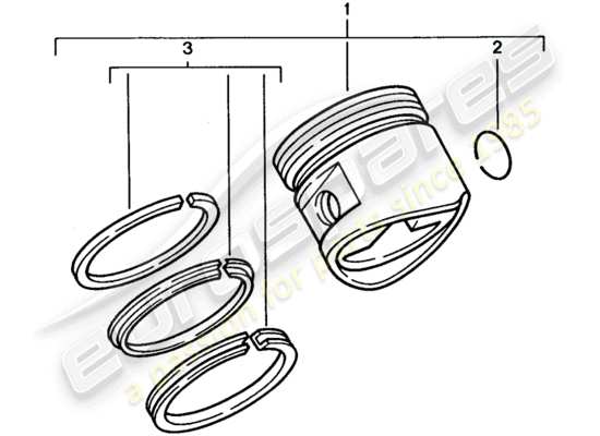 a part diagram from the Porsche 928 (1994) parts catalogue