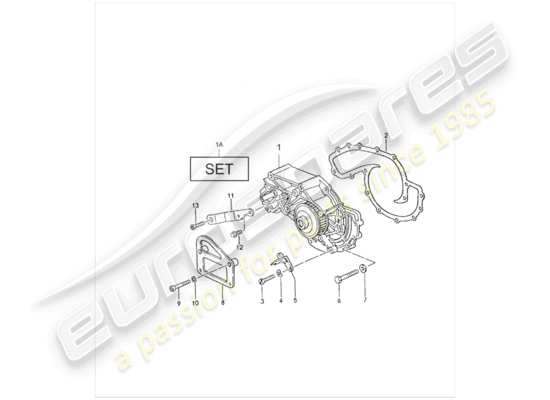 a part diagram from the Porsche 928 parts catalogue