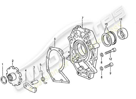 a part diagram from the Porsche 928 (1994) parts catalogue