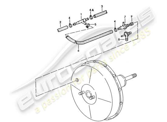 a part diagram from the Porsche 928 parts catalogue