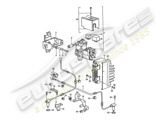 a part diagram from the Porsche 928 parts catalogue