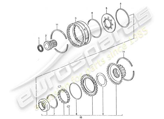 a part diagram from the Porsche 928 parts catalogue