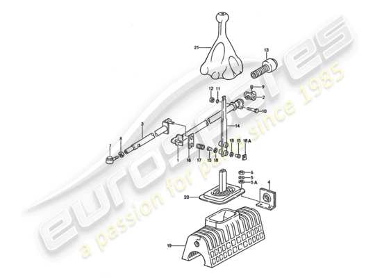 a part diagram from the Porsche 928 (1995) parts catalogue