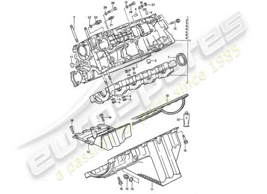 a part diagram from the Porsche 944 parts catalogue