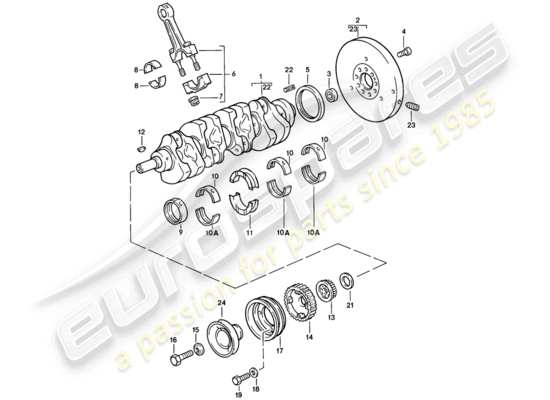 a part diagram from the Porsche 944 parts catalogue