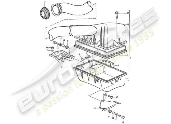 a part diagram from the Porsche 944 parts catalogue