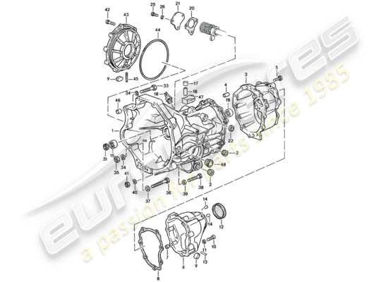 a part diagram from the Porsche 944 parts catalogue