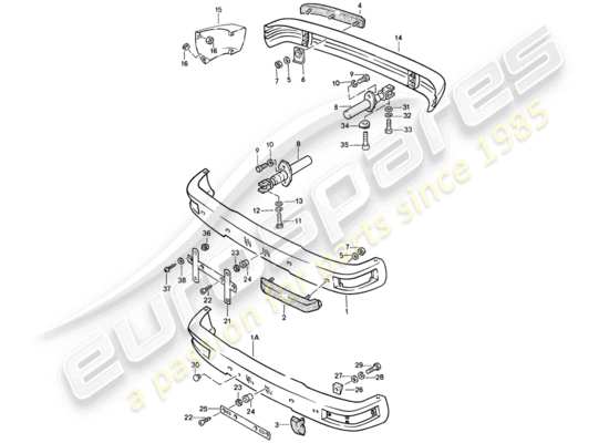 a part diagram from the Porsche 944 parts catalogue