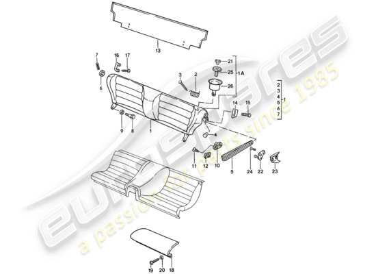 a part diagram from the Porsche 944 parts catalogue