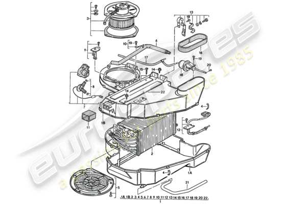 a part diagram from the Porsche 944 parts catalogue