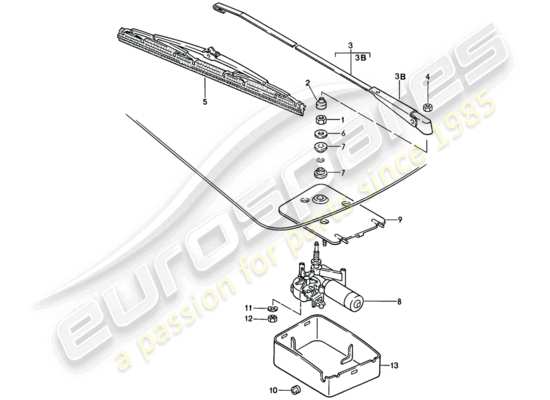 a part diagram from the Porsche 944 parts catalogue