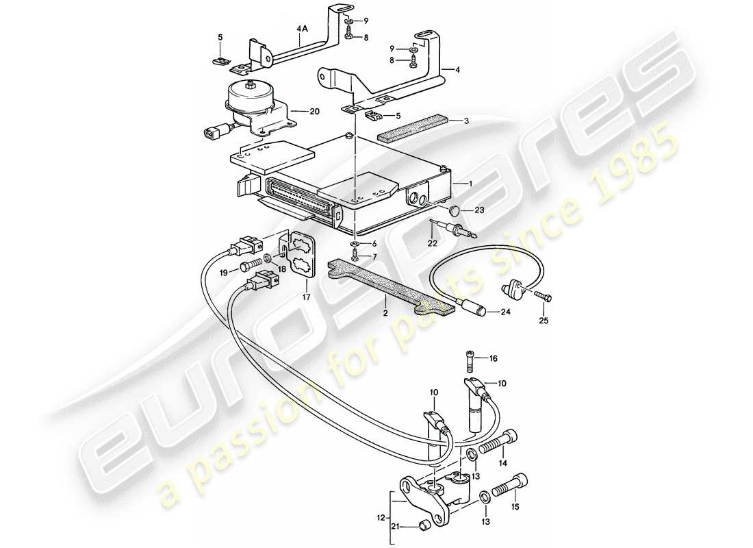 Porsche 944 (1983) ENGINE ELECTRICS 2 Part Diagram