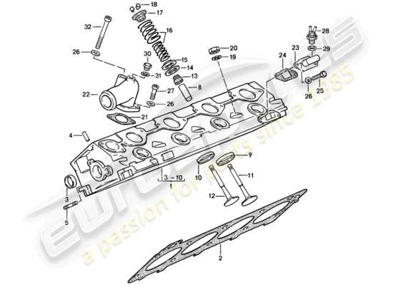 a part diagram from the Porsche 944 parts catalogue