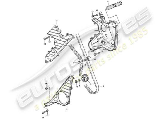 a part diagram from the Porsche 944 parts catalogue