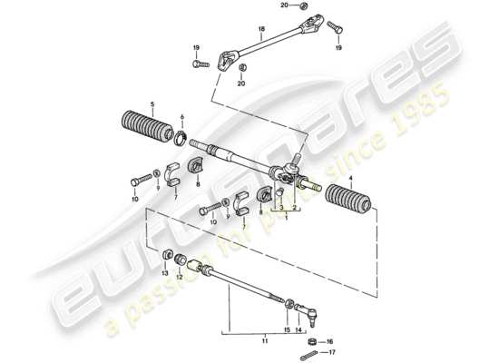 a part diagram from the Porsche 944 (1983) parts catalogue