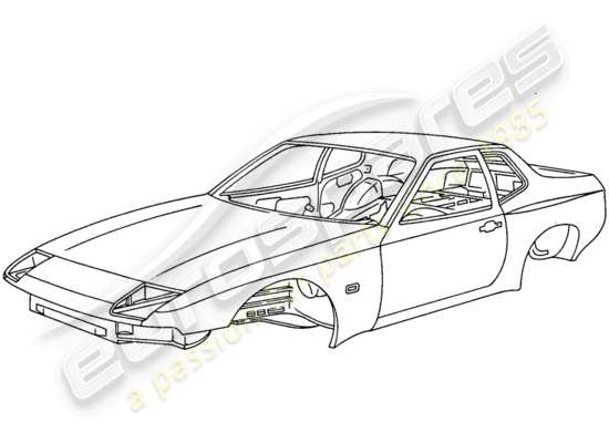 a part diagram from the Porsche 944 parts catalogue