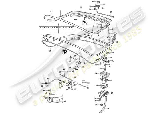 a part diagram from the Porsche 944 parts catalogue