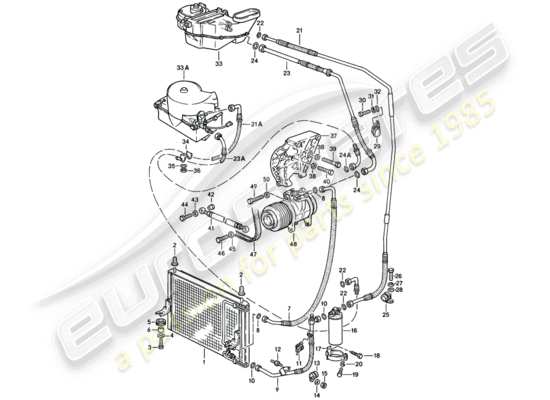 a part diagram from the Porsche 944 parts catalogue