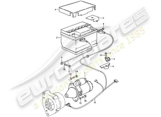 a part diagram from the Porsche 944 parts catalogue