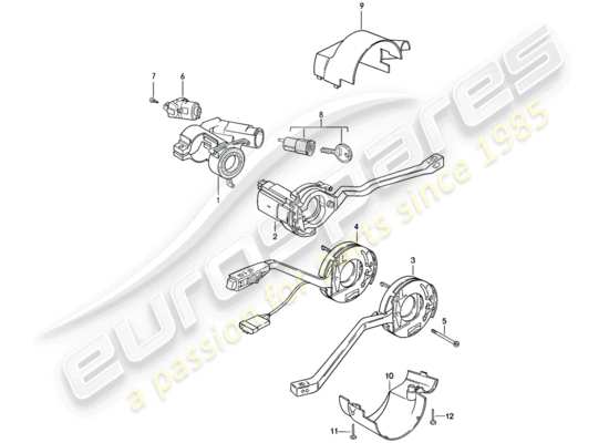 a part diagram from the Porsche 944 (1983) parts catalogue