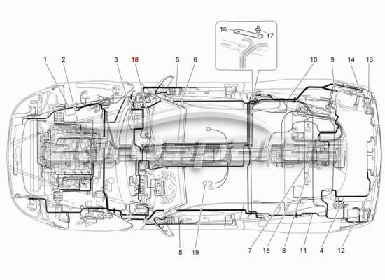 a part diagram from the Maserati 4200 parts catalogue