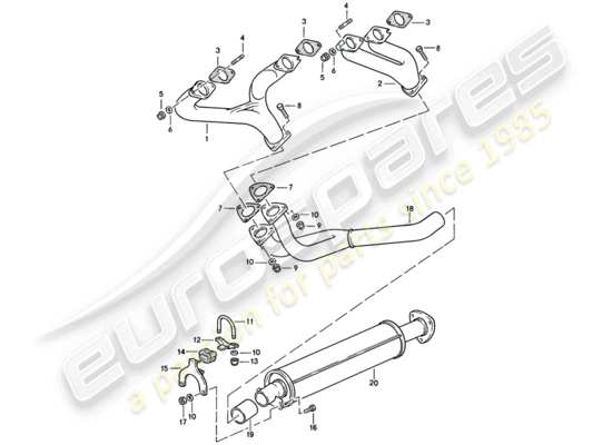 a part diagram from the Porsche 944 parts catalogue