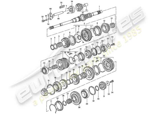 a part diagram from the Porsche 944 parts catalogue