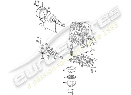 a part diagram from the Porsche 944 parts catalogue