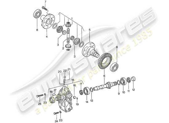 a part diagram from the Porsche 944 parts catalogue