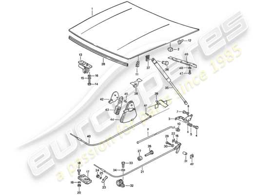 a part diagram from the Porsche 944 parts catalogue