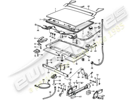 a part diagram from the Porsche 944 parts catalogue