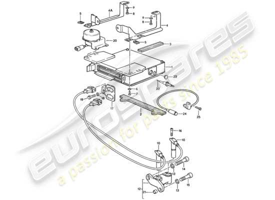 a part diagram from the Porsche 944 parts catalogue