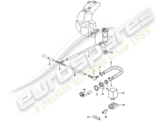 a part diagram from the Porsche 944 parts catalogue