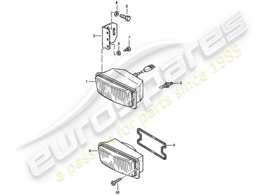 a part diagram from the Porsche 944 parts catalogue