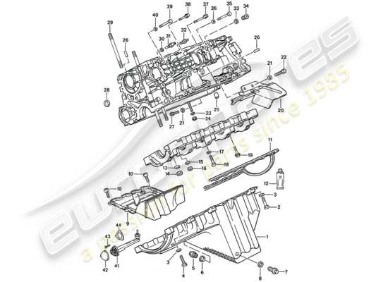 a part diagram from the Porsche 944 parts catalogue