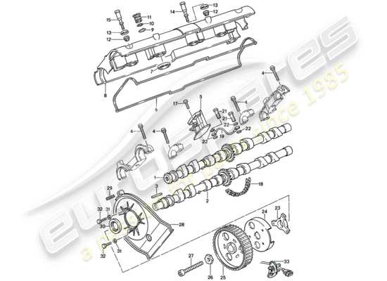 a part diagram from the Porsche 944 parts catalogue