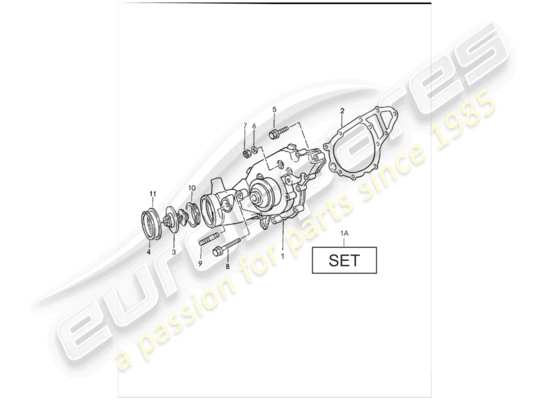 a part diagram from the Porsche 944 parts catalogue