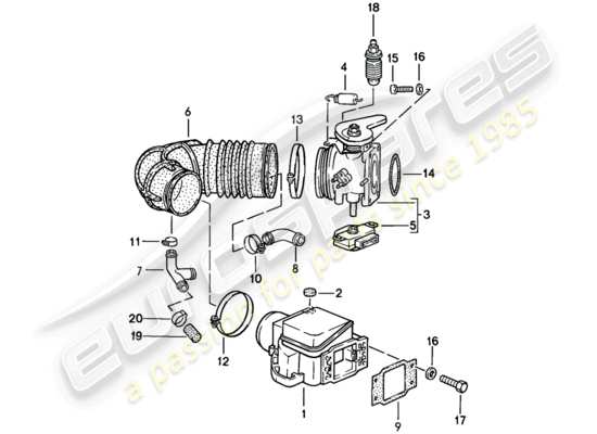 a part diagram from the Porsche 944 parts catalogue