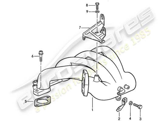 a part diagram from the Porsche 944 parts catalogue