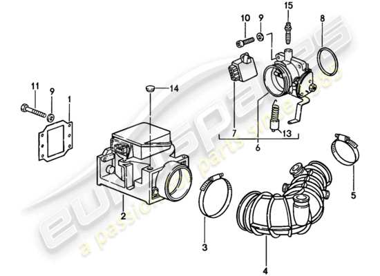 a part diagram from the Porsche 944 parts catalogue