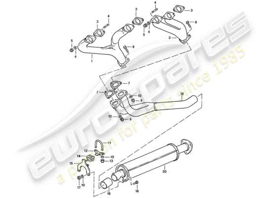 a part diagram from the Porsche 944 parts catalogue