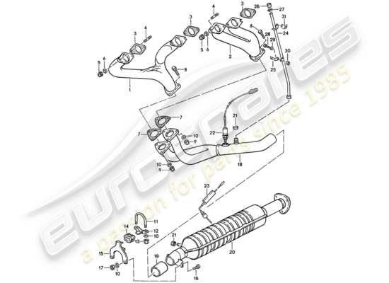 a part diagram from the Porsche 944 parts catalogue