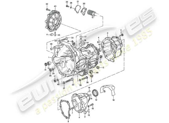 a part diagram from the Porsche 944 parts catalogue